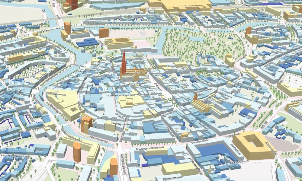 Digitwin "Atlas Leefbare Stad" met een beeld van Breda