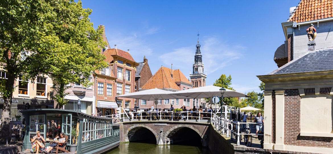 Alkmaar, The Netherlands - August 9, 2022: Cityscape Of Alkmaar